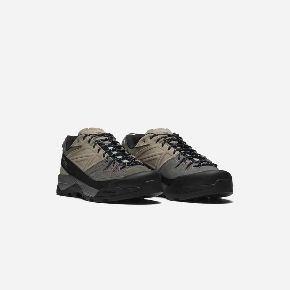 Salomon X-ALP LTR Size 10 Men Pewter Vintage Khaki